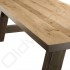 Robuuste houten tafel - Milaan-Poten RAL kleur